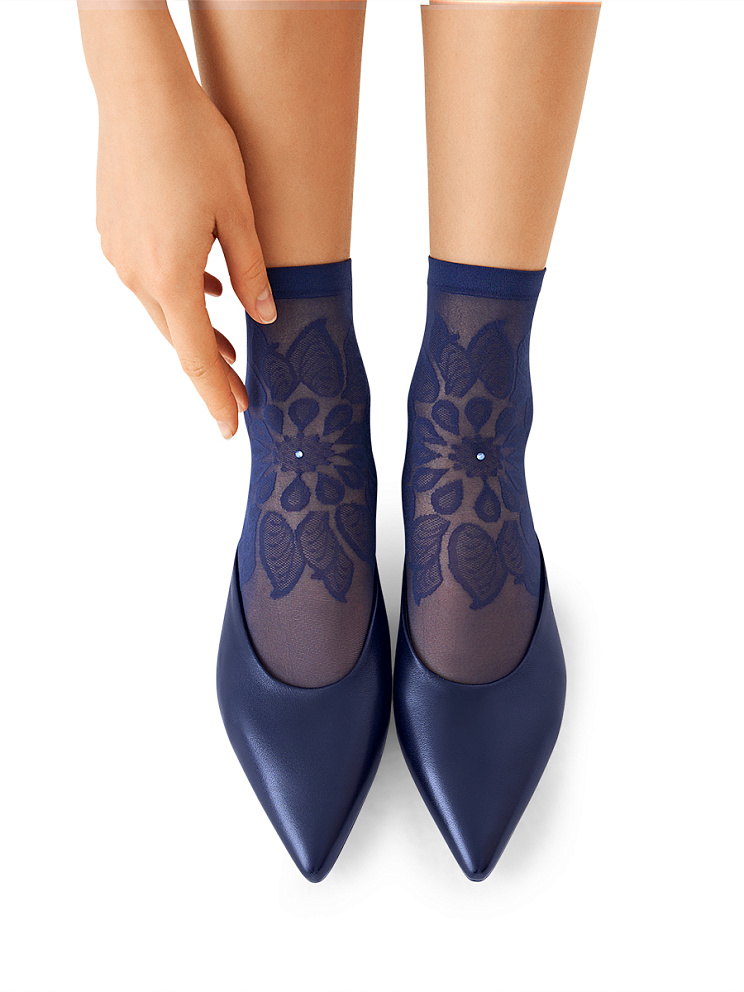 calz. FIORE 20 носки (с рисунком цветок), SISI