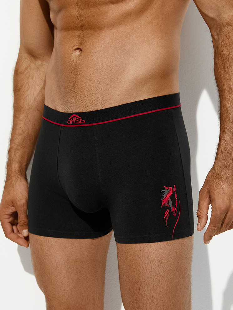  OmU 1234-25B New Year Боксеры муж. с откр.резинкой, CO, OMSA