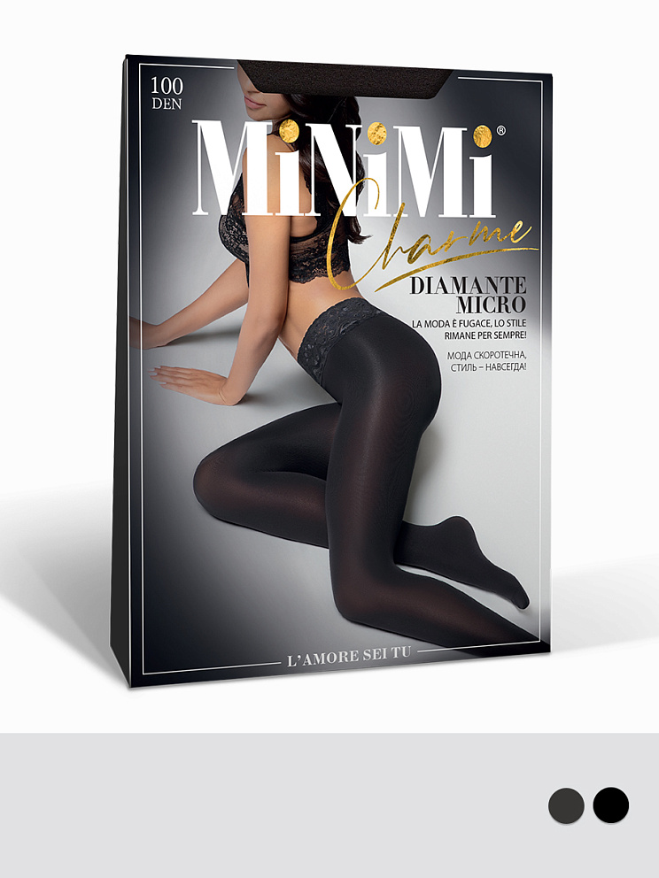 DIAMANTE MICRO 100 (кружевной пояс микрофибра), MINIMI