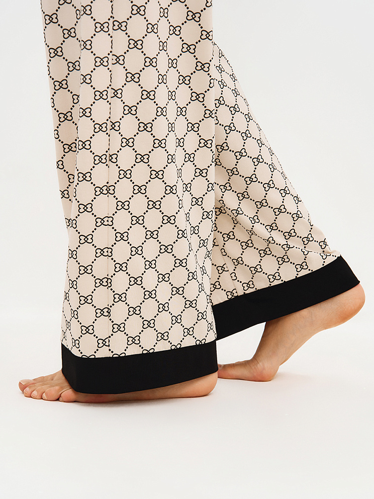 OmD 0232D ALTA MODA Пижама принт. жен. (Рубашка+Брюки прямые), CO, OMSA