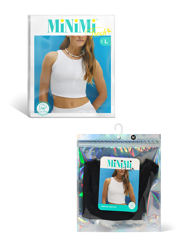 BMi_F 1141_02CE Кроп Топ  (кашкорсе), MINIMI