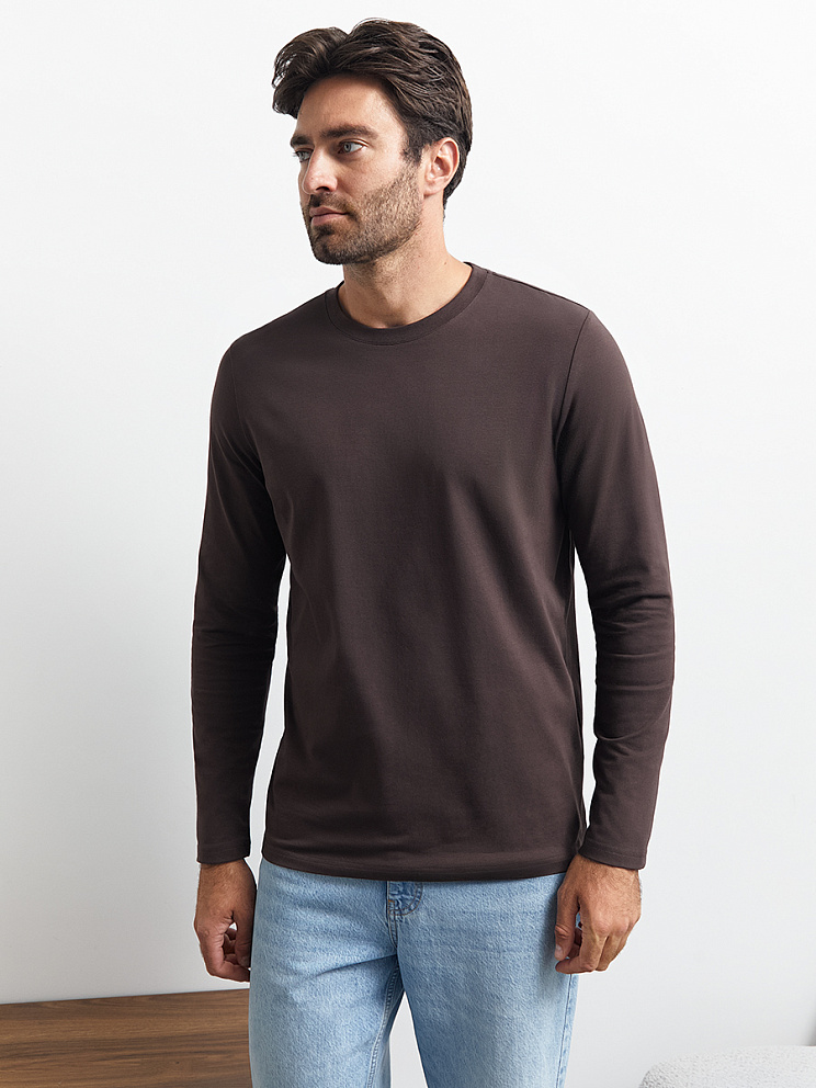 OmT_U 1631 Лонгслив мужской прямого кроя, CO+EL, OMSA