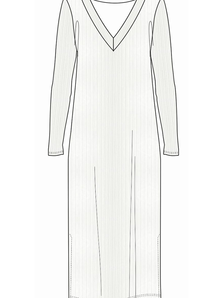 DSi_F NUOVO STILE 0513VI Платье женское( с V-образным вырезом, д/рукав), SISI