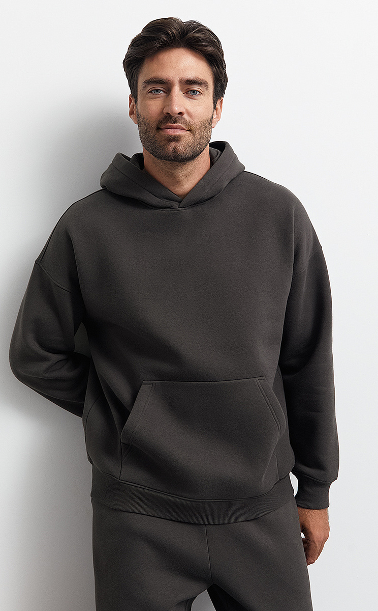 OmU 2045С Худи муж. OVERSIZE утепленное, CO+PE, OMSA