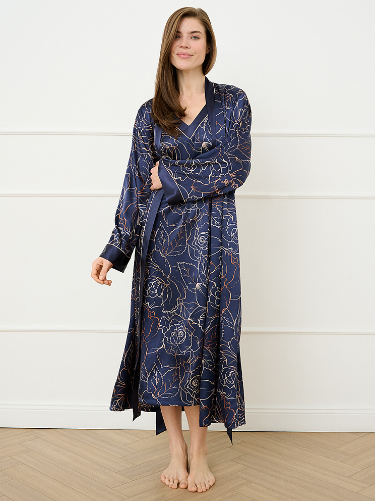 OmD 0121D ROSA Сорочка жен. (на шир. бретелях до середины икры), PL, OMSA