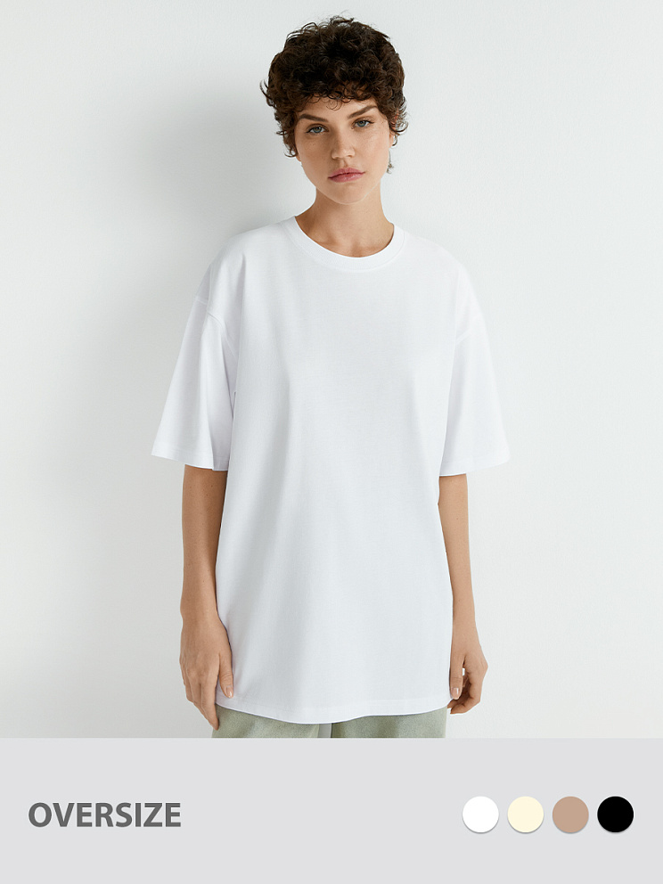OmT_D1302 Футболка женская OVERSIZE, CO, OMSA