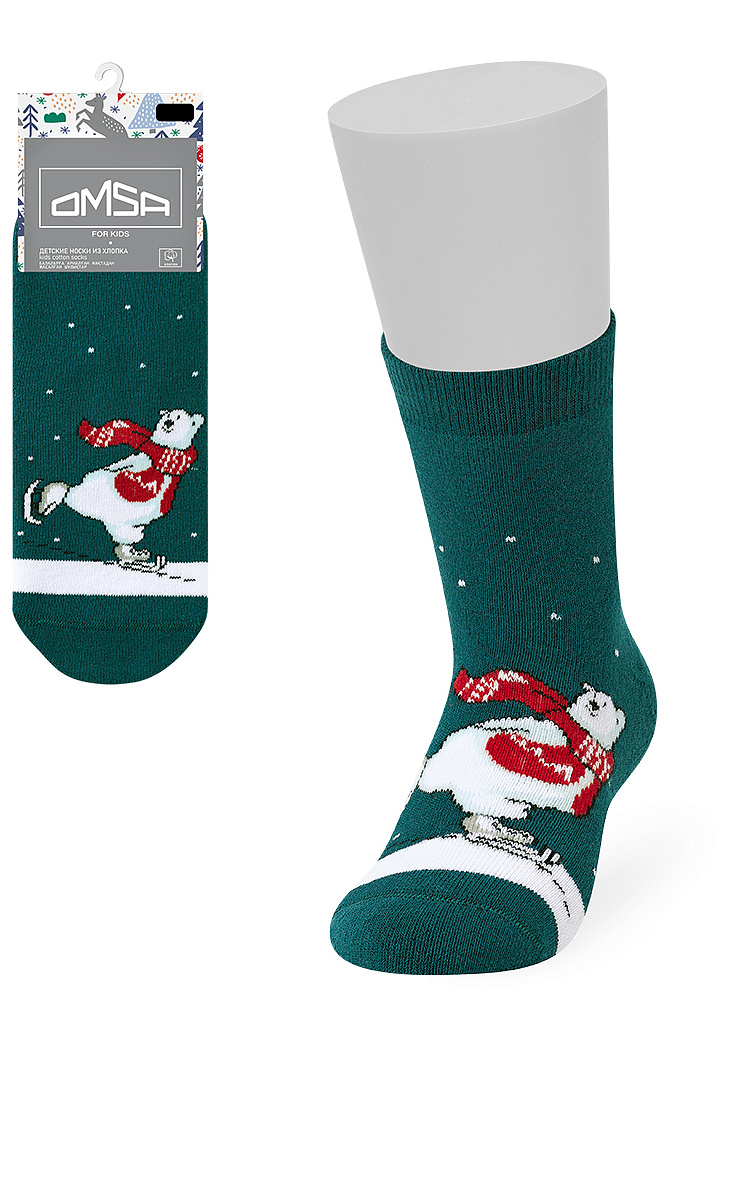 OMSA kids   Calzino 21N66 плюш (Зимний спорт), OMSA