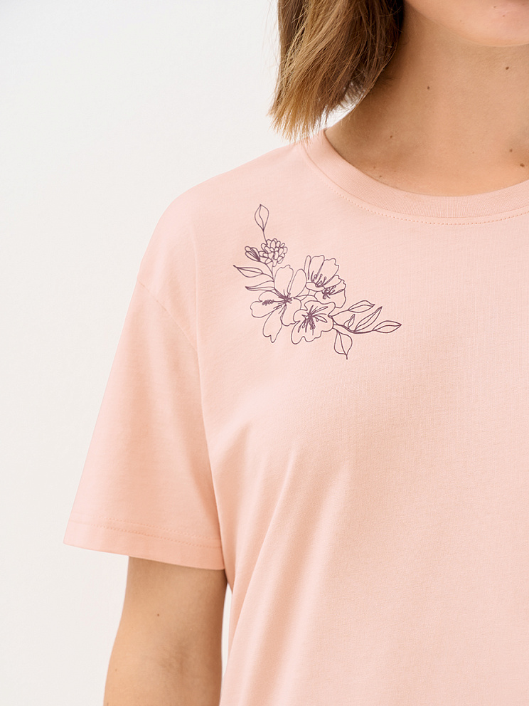 OmD 0226D FIORITO Пижама жен. (Футболка + Брюки), СО, OMSA