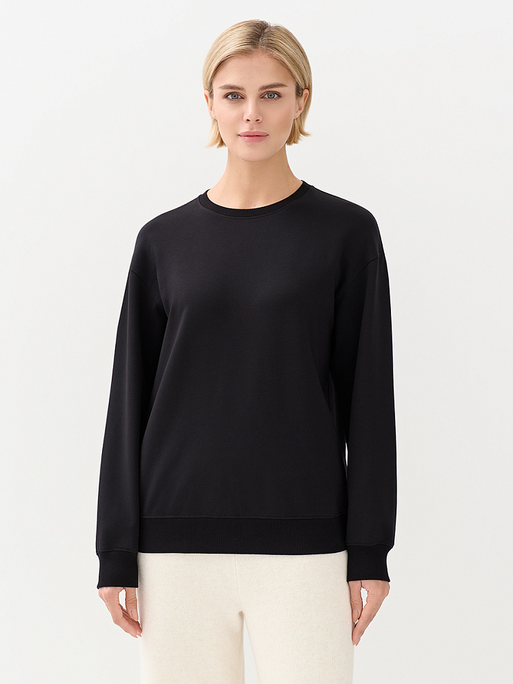 OmD 1912С Свитшот жен. свобод/кроя, CO+EL, OMSA