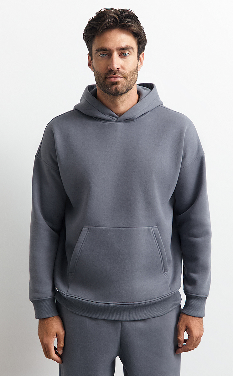 OmU 2045С Худи муж. OVERSIZE утепленное, CO+PE, OMSA