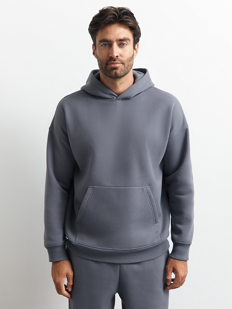 OmU 2045С Худи муж. OVERSIZE утепленное, CO+PE, OMSA