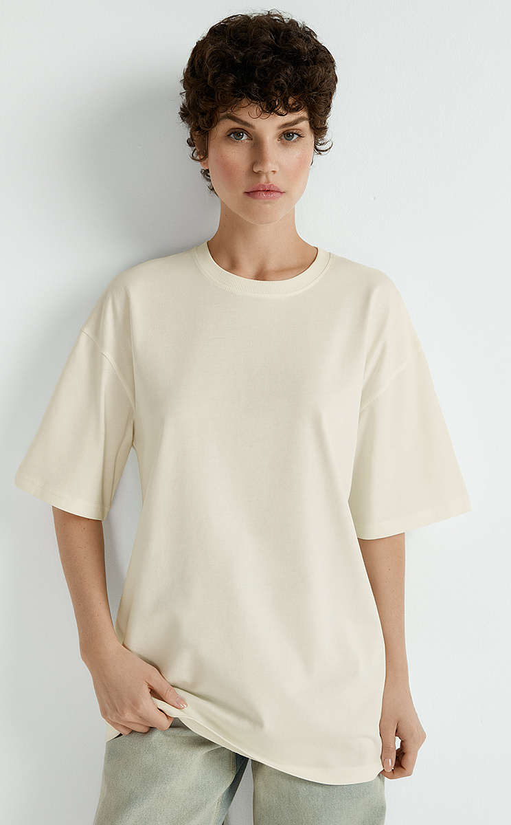 OmT_D1302 Футболка женская OVERSIZE, CO, OMSA