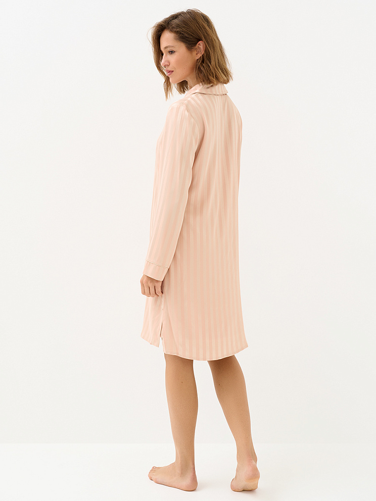 OmD 0413D LINE Рубашка пижамная жен. (жаккард), PL, OMSA