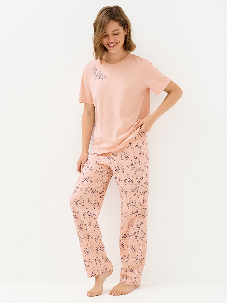 OmD 0226D FIORITO Пижама жен. (Футболка + Брюки), СО, OMSA
