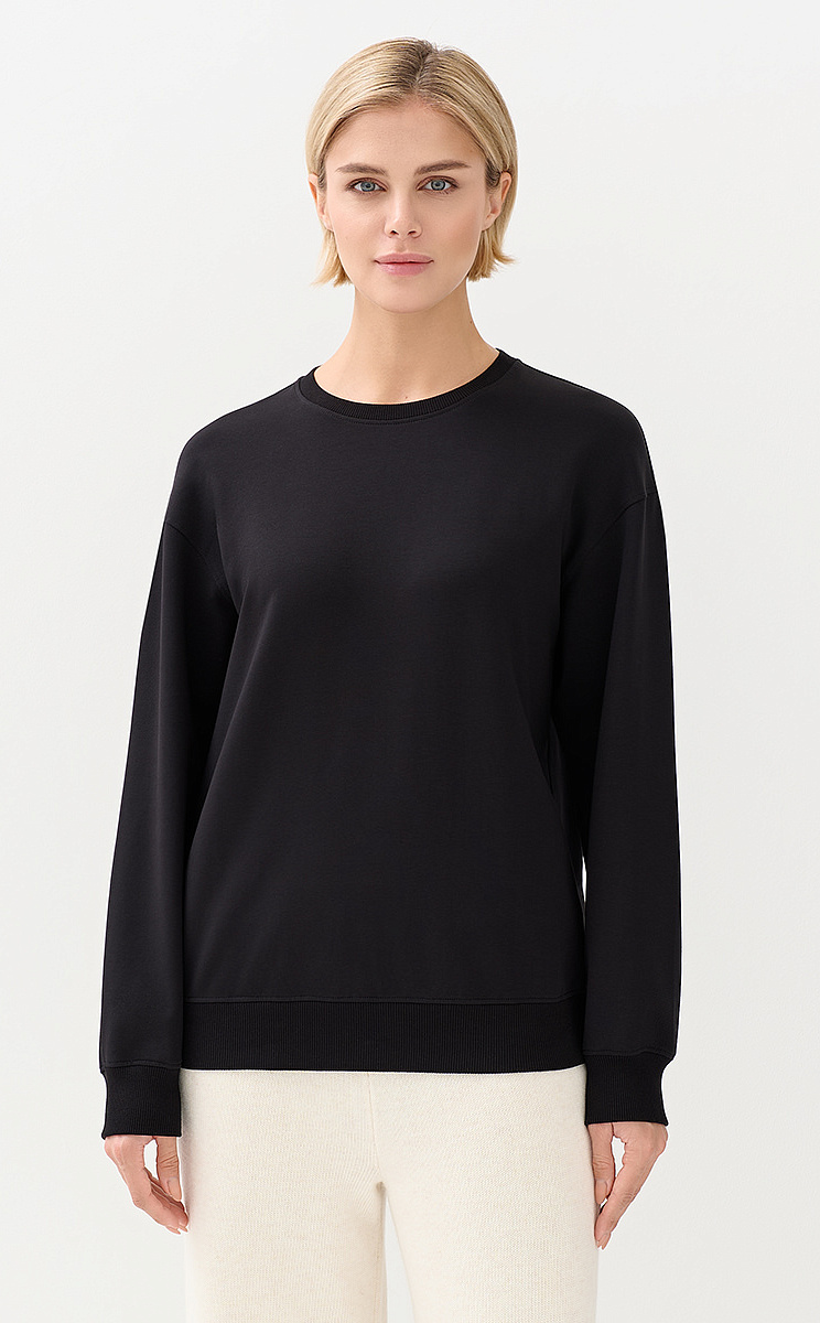 OmD 1912С Свитшот жен. свобод/кроя, CO+EL, OMSA