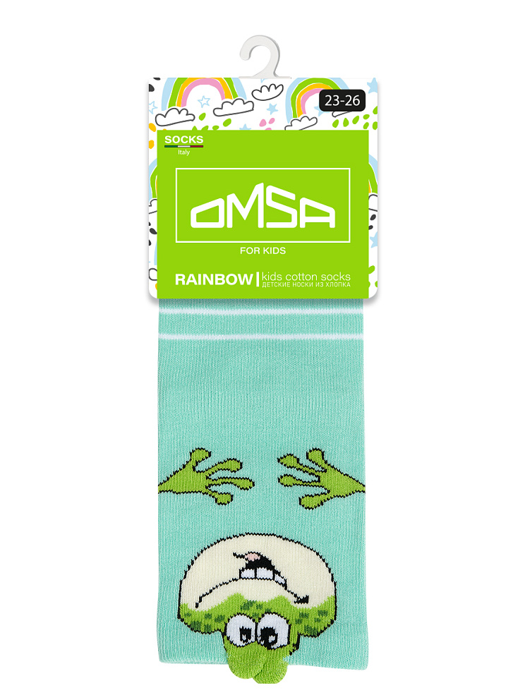 OMSA kids   Calzino 21P71 с фантазийными пикотами (зверята) , OMSA