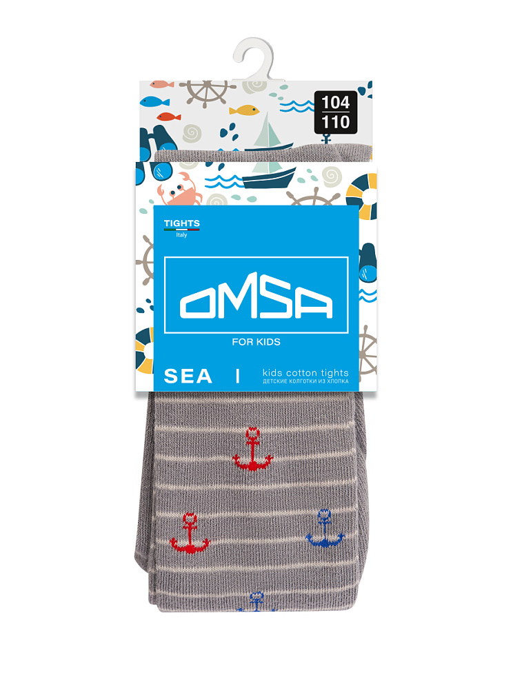 OMSA kids Collant 13P62-2 с рисунком (якорь на полосках), OMSA