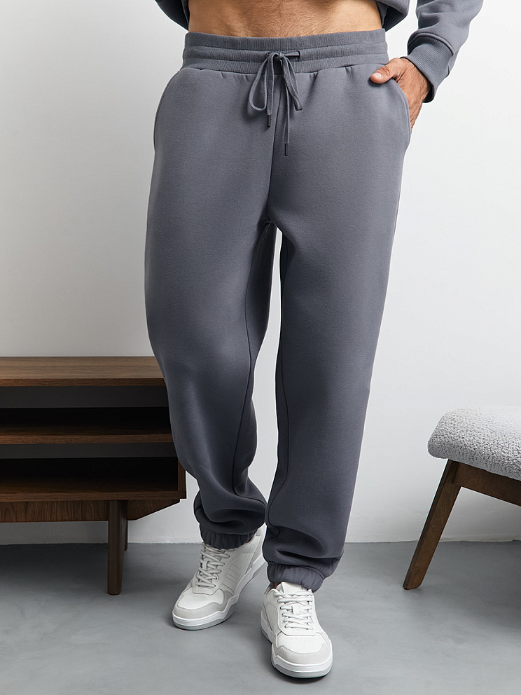 OmU 3235С Брюки джоггеры муж. утепленные, CO+PE, OMSA