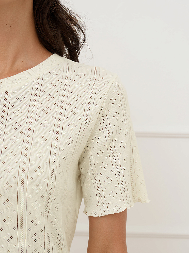 OmD 0260D POINTELLE Пижама жен. (Футболка+Шорты с гульфиком), СО, OMSA