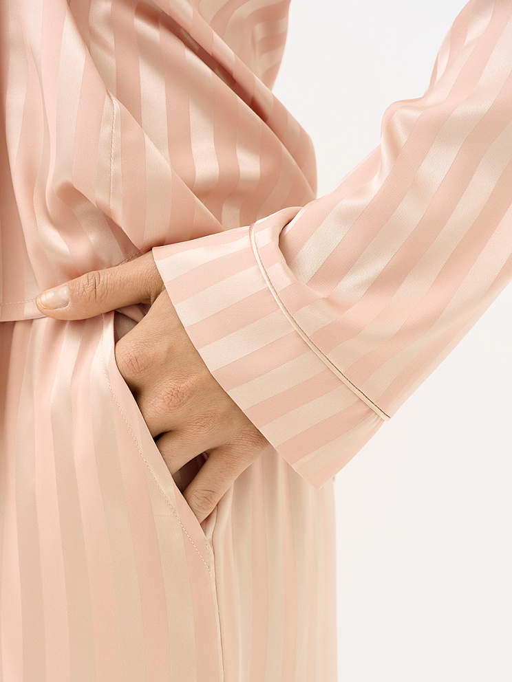 OmD 0231D LINE Пижама жен. (Рубашка+Брюки жаккард), PL, OMSA