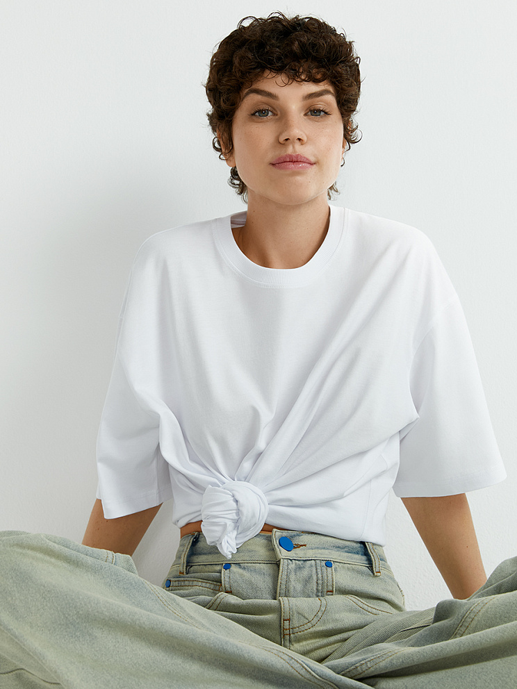 OmT_D1302 Футболка женская OVERSIZE, CO, OMSA