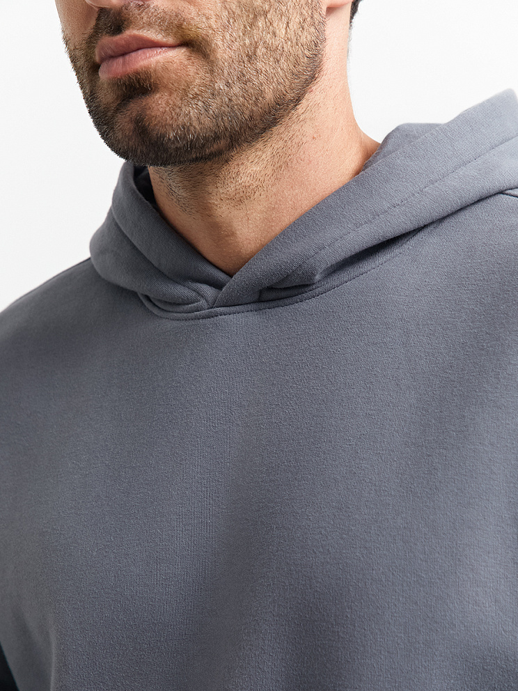 OmU 2045С Худи муж. OVERSIZE утепленное, CO+PE, OMSA