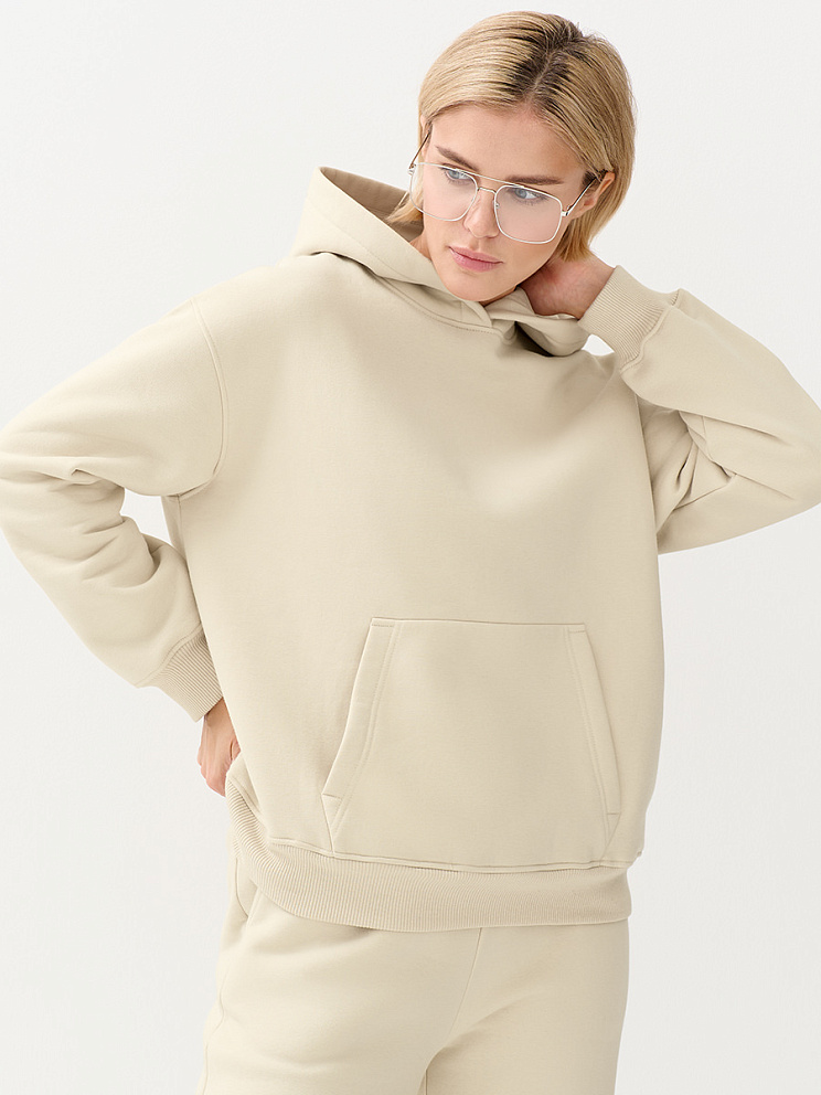 OmD 2045С Худи жен. OVERSIZE утепленное, CO+PE, OMSA