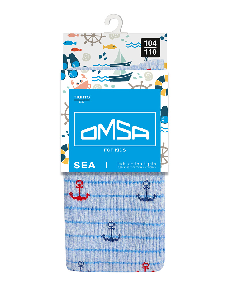 OMSA kids Collant 13P62-1 с рисунком (якорь на полосках), OMSA