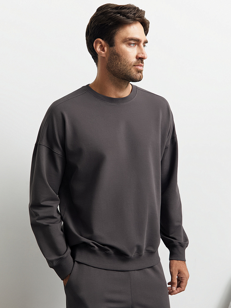 OmU 1912С Свитшот муж. свобод/кроя, CO+EL, OMSA