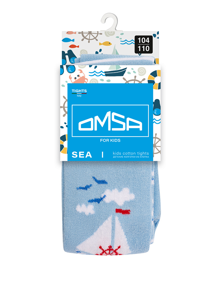 OMSA kids Collant 13P64-1 с рисунком (кораблик-якорь), OMSA