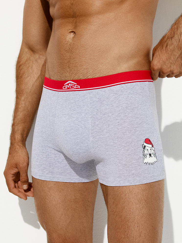 OmU 1234-25B New Year Боксеры муж. с откр.резинкой, CO, OMSA