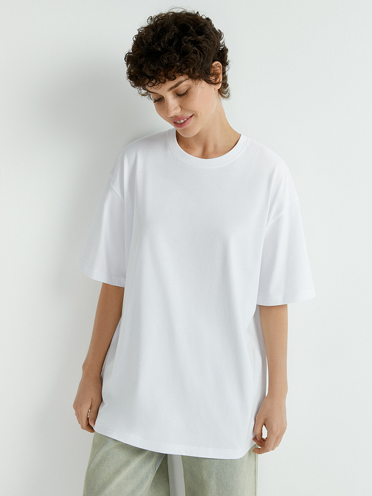 OmT_D1302 Футболка женская OVERSIZE, CO, OMSA