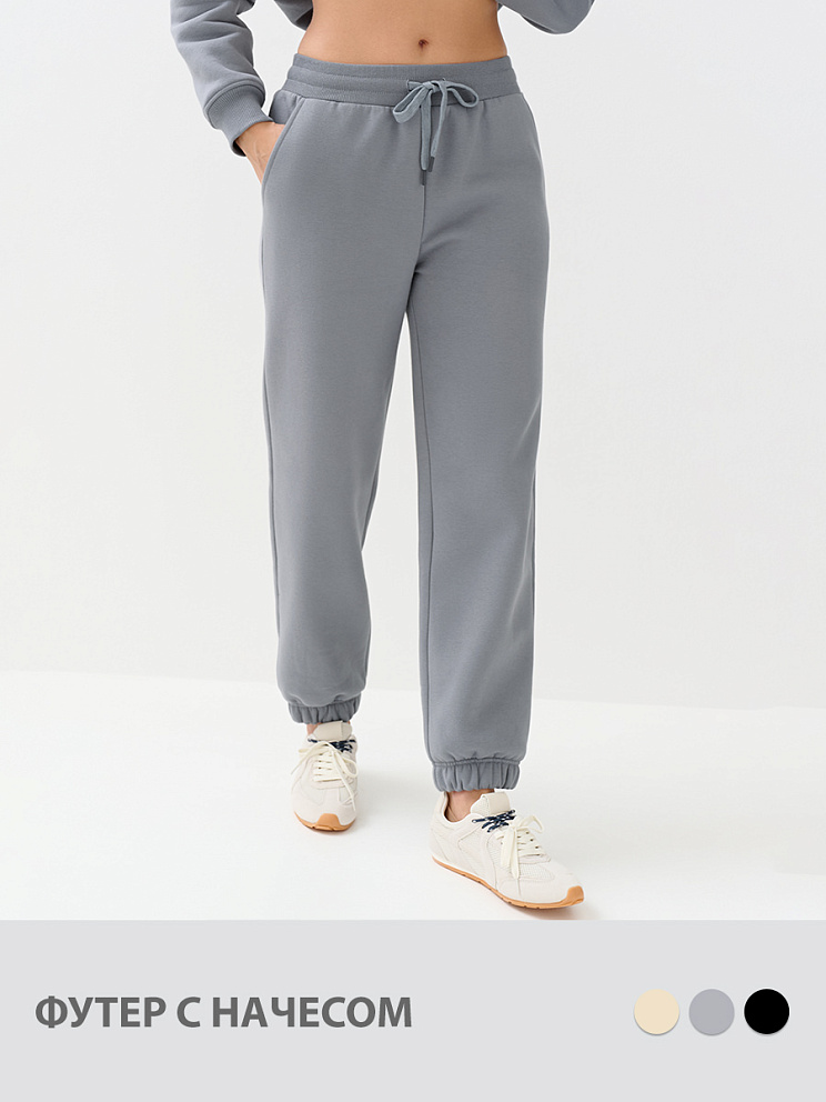 OmD 3235С Брюки джоггеры жен. утепленные, CO+PE, OMSA