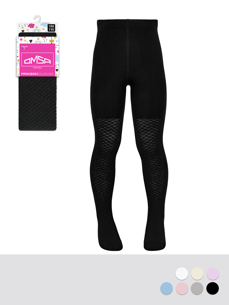 OMSA kids Collant  12A02-1 дет.сад с ажурным рисунком без пятки, OMSA