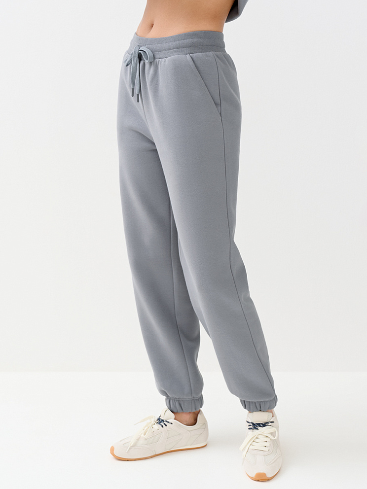 OmD 3235С Брюки джоггеры жен. утепленные, CO+PE, OMSA