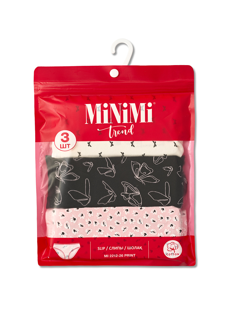 Mi 2212-26 Print Трусы Slip (мультипак 3 шт.), CO, MINIMI