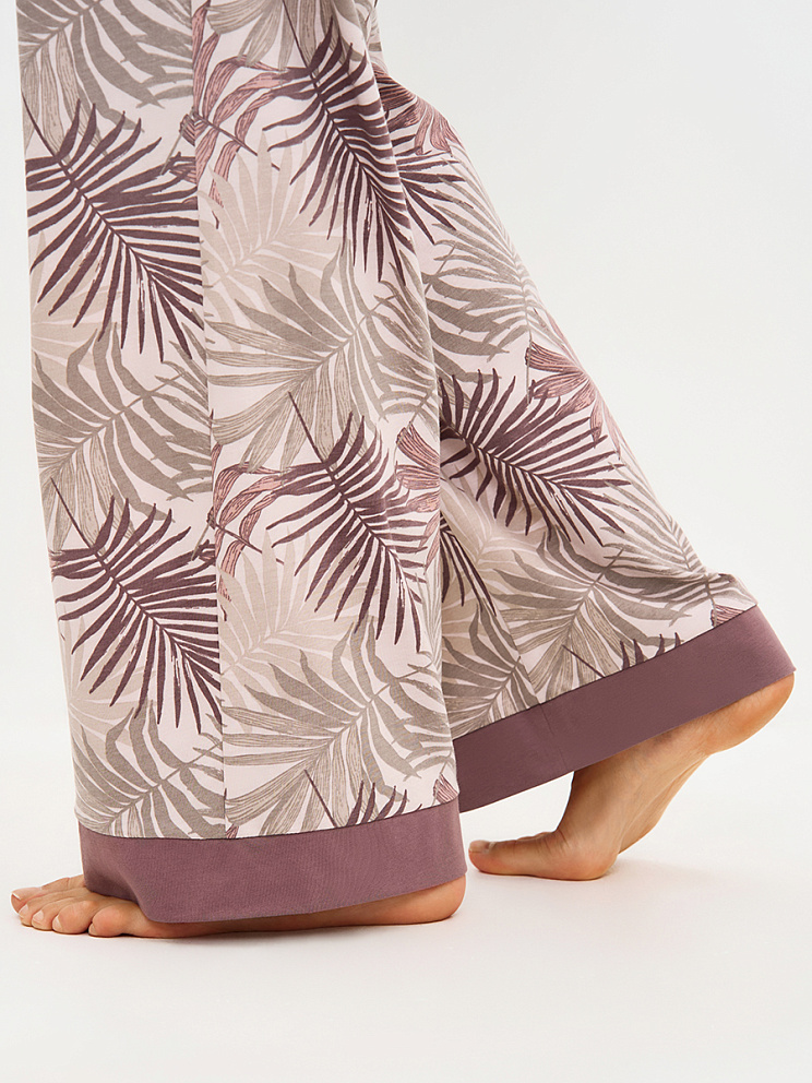 OmD 0232D SELVATICA Пижама принт. жен. (Рубашка+Брюки прямые), CO, OMSA