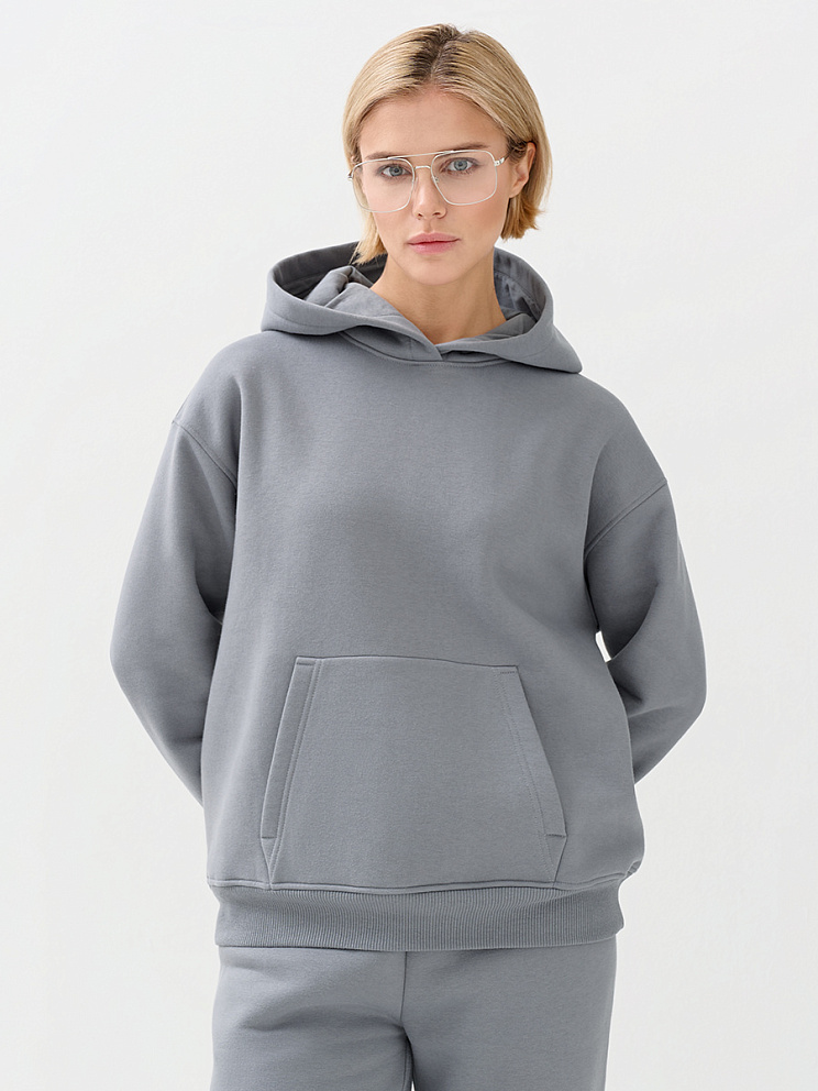 OmD 2045С Худи жен. OVERSIZE утепленное, CO+PE, OMSA