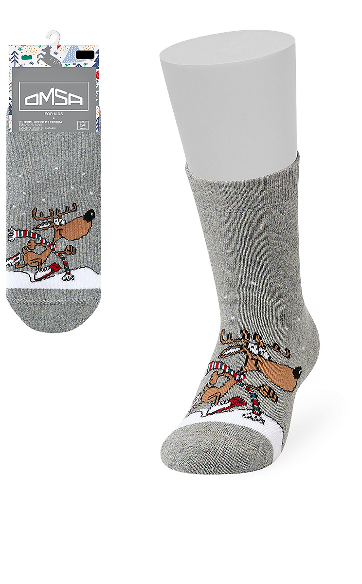 OMSA kids   Calzino 21N66 плюш (Зимний спорт), OMSA