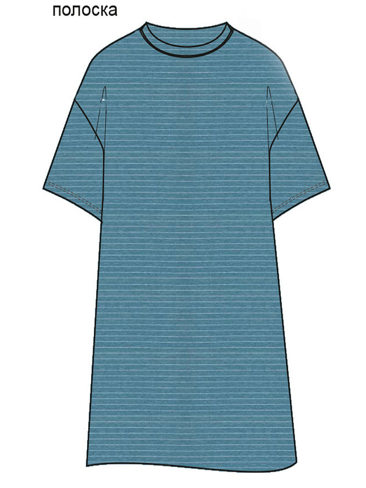 Si 0516D HARMONY Платье-туника OVERSIZE (со спущенным рукавом), SISI