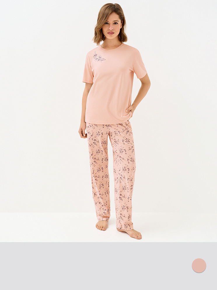 OmD 0226D FIORITO Пижама жен. (Футболка + Брюки), СО, OMSA