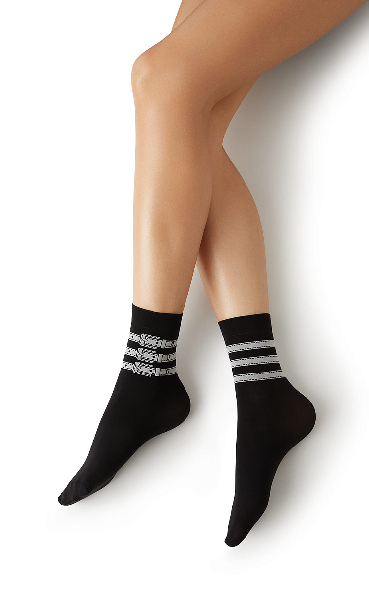 calz. MILANO STYLE 50 носки (микрофибра с рисунком ремешки), MINIMI