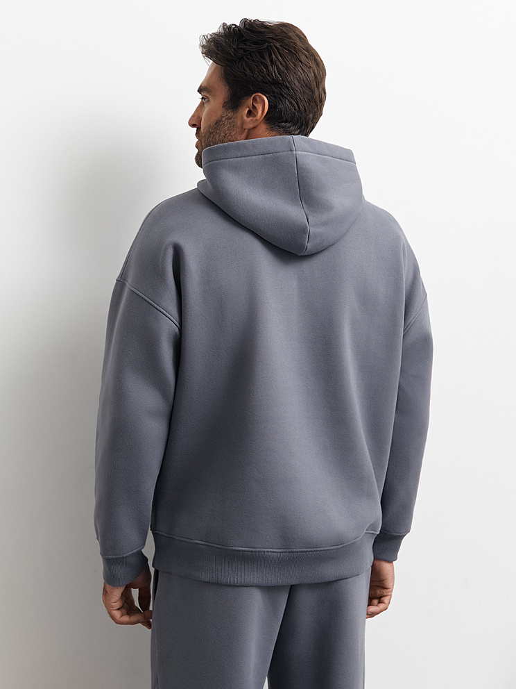 OmU 2045С Худи муж. OVERSIZE утепленное, CO+PE, OMSA