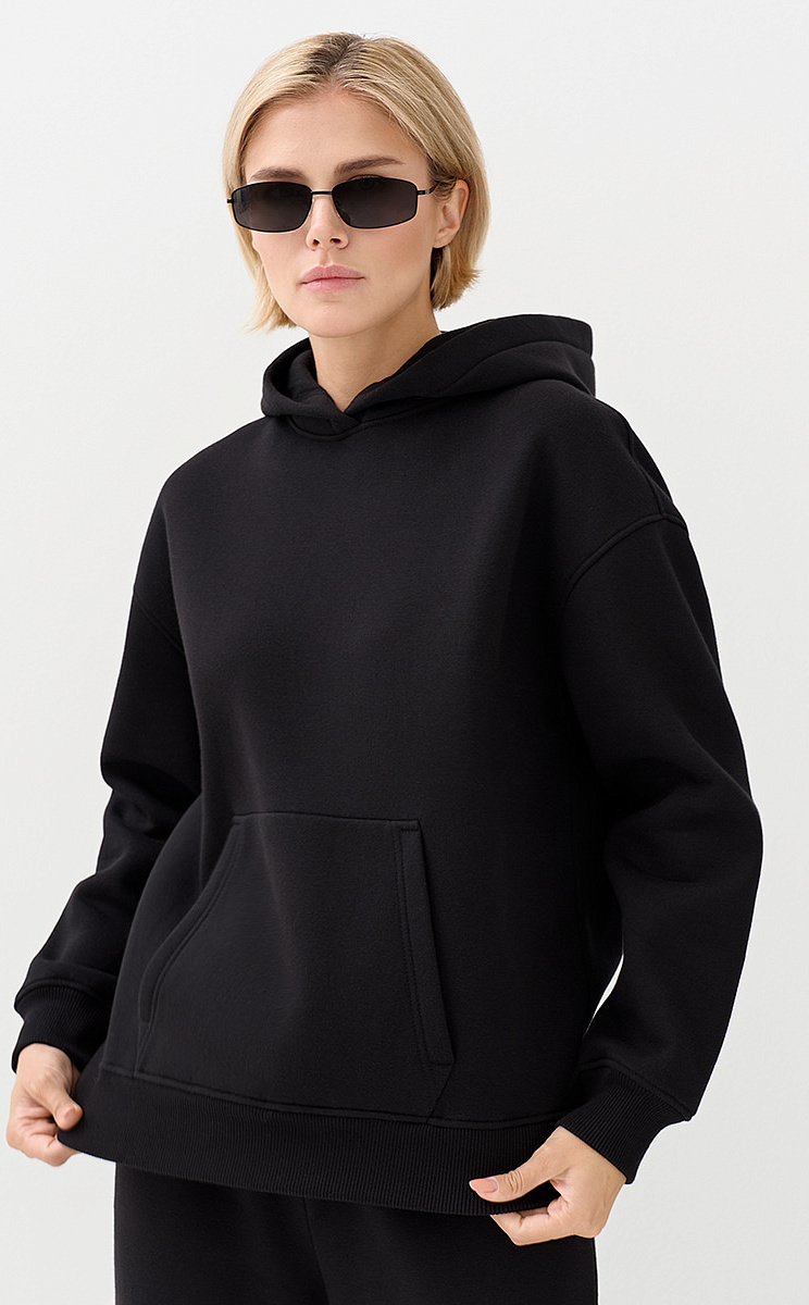 OmD 2045С Худи жен. OVERSIZE утепленное, CO+PE, OMSA