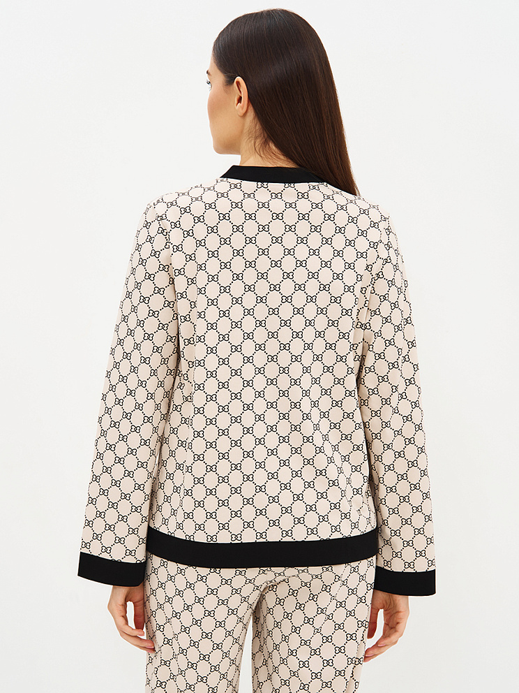 OmD 0232D ALTA MODA Пижама принт. жен. (Рубашка+Брюки прямые), CO, OMSA