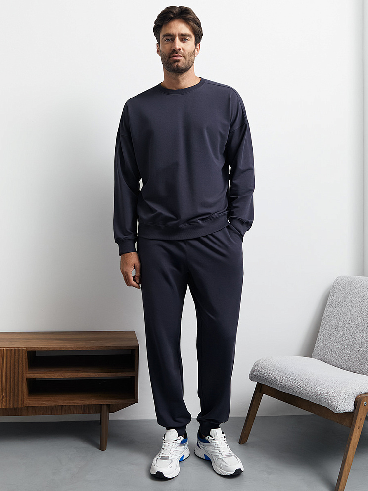 OmU 3231С Брюки джоггеры муж. на манжетах, CO+EL, OMSA