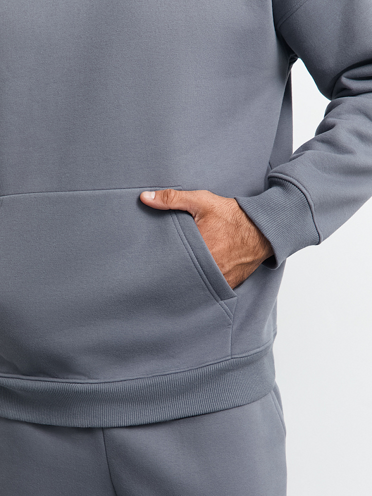 OmU 2045С Худи муж. OVERSIZE утепленное, CO+PE, OMSA