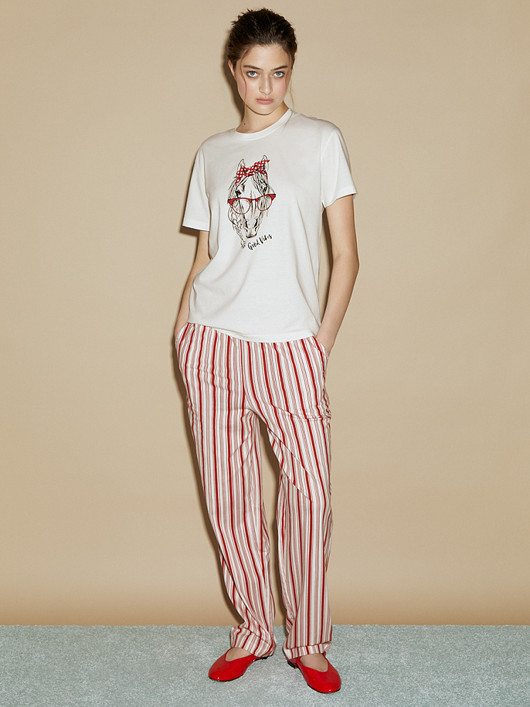 OmD 0226D CAVALLINO Пижама жен. (Футболка + Брюки), СО, OMSA
