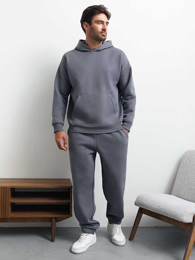 OmU 2045С Худи муж. OVERSIZE утепленное, CO+PE, OMSA