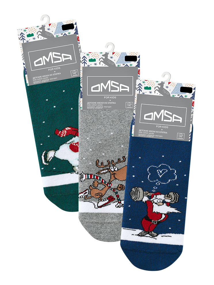 OMSA kids   Calzino 21N66 плюш (Зимний спорт), OMSA